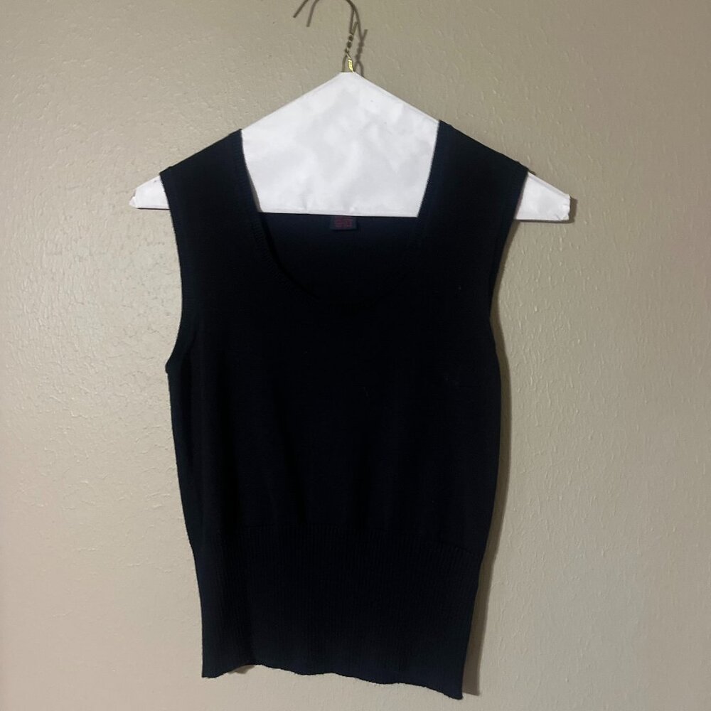 Ralph Lauren Black Sweater Sleeveless Top